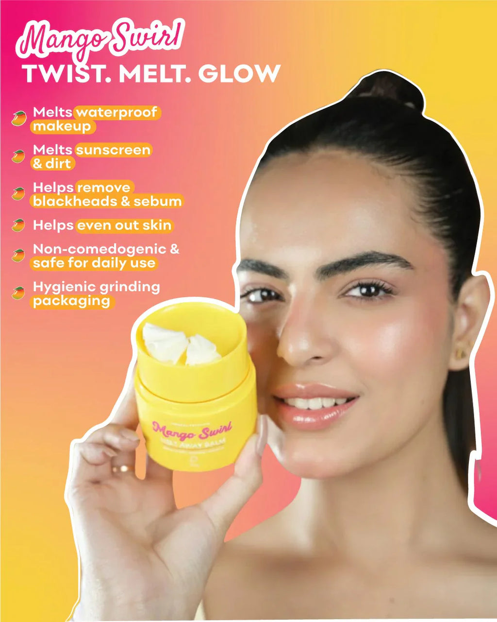 Nirvana Botanics - Mango Swirl Melt Away Cleansing Balm