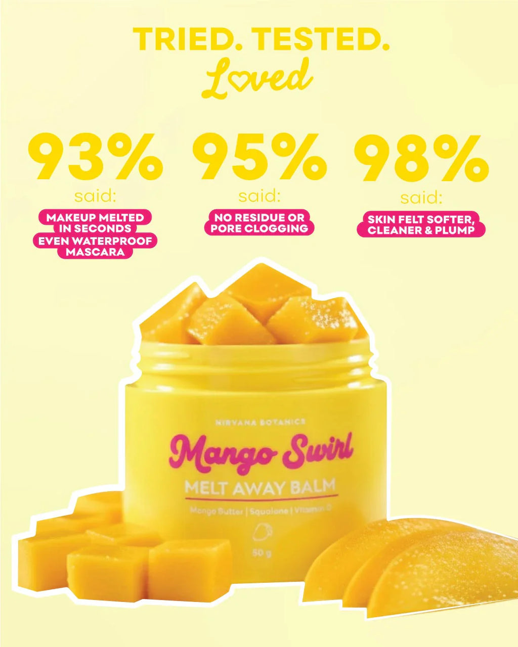Nirvana Botanics - Mango Swirl Melt Away Cleansing Balm