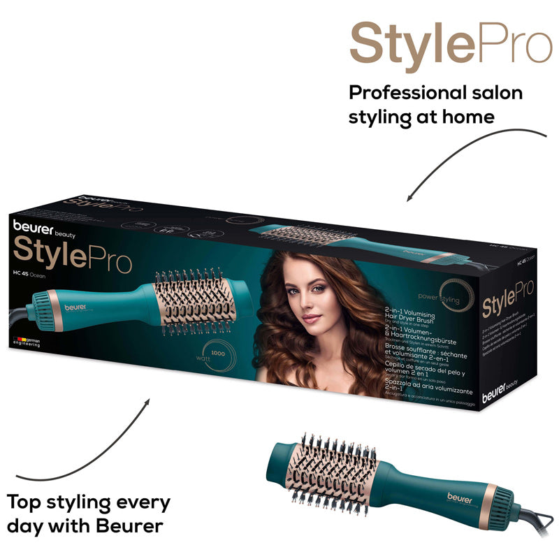 Beurer - 2 in 1 Volumising Hair Dryer Brush - HC 45