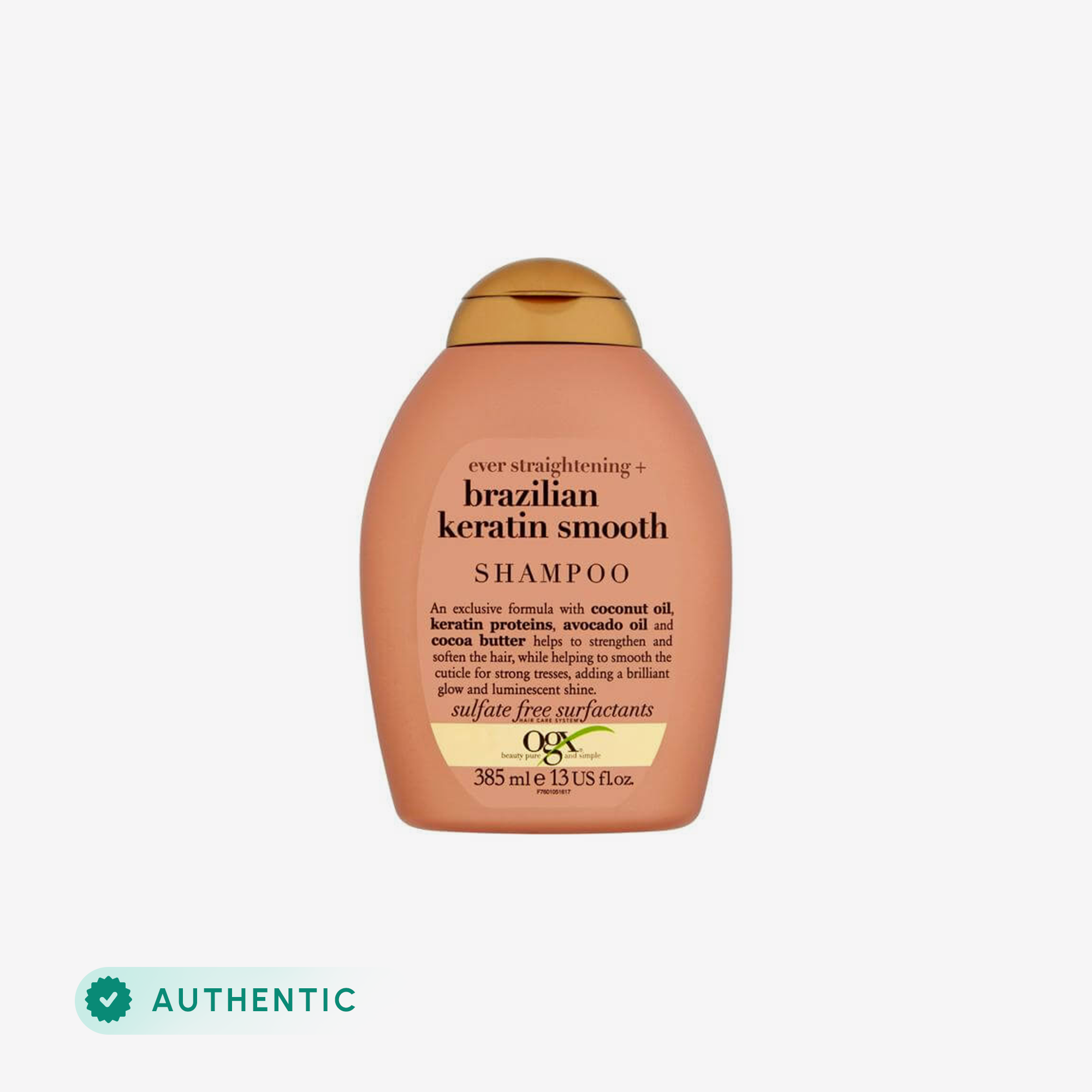 OGX Ever Straightening + Brazilian Keratin Smooth Shampoo 385Ml