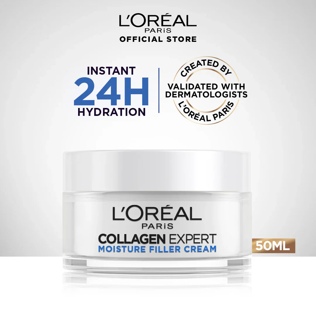 L'Oreal Paris - Collagen Expert: Moisture Filler Cream 50ml For Instant Hydration for 24 Hours