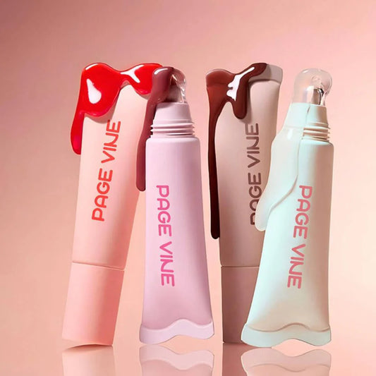 Page Vine - Crystal Glaze Moisturizing Lip Care Set 10ml X 4pcs
