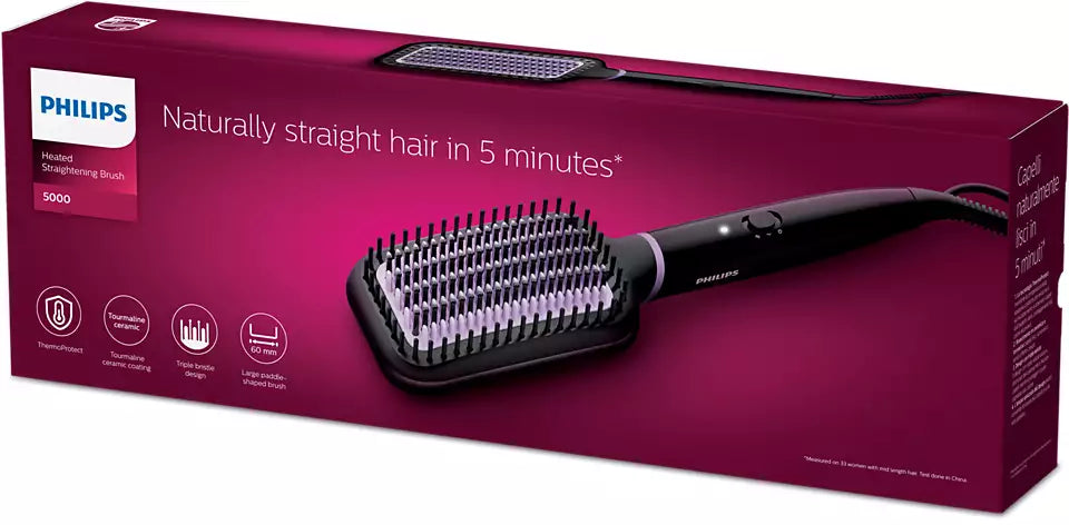 Philips - StyleCare Essential Heated straightening brush BHH880/03