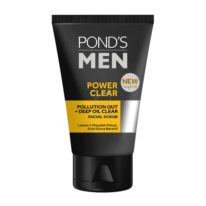 Ponds Men Facial Scrub Power Clear Pollution Out 100G