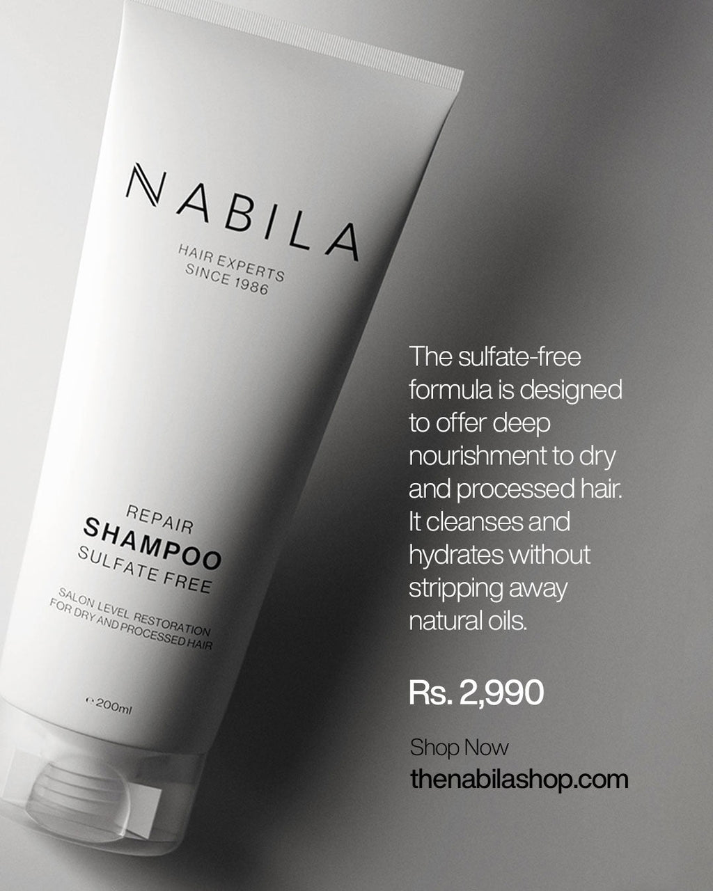 Nabila Haircare - Repair Shampoo Sulfate Free - 200ml