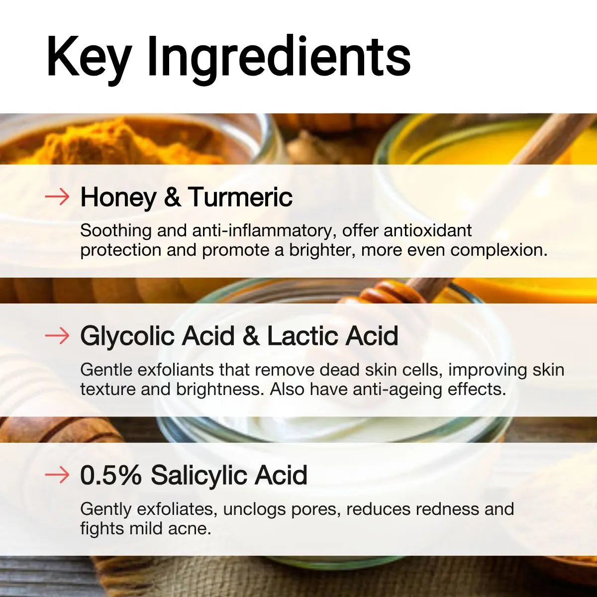 AccuFix - Resurfacing Face Wash with turmeric & honey