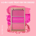 Makeup Revolution -  Blush Icon Palette - Hot Pink Flag