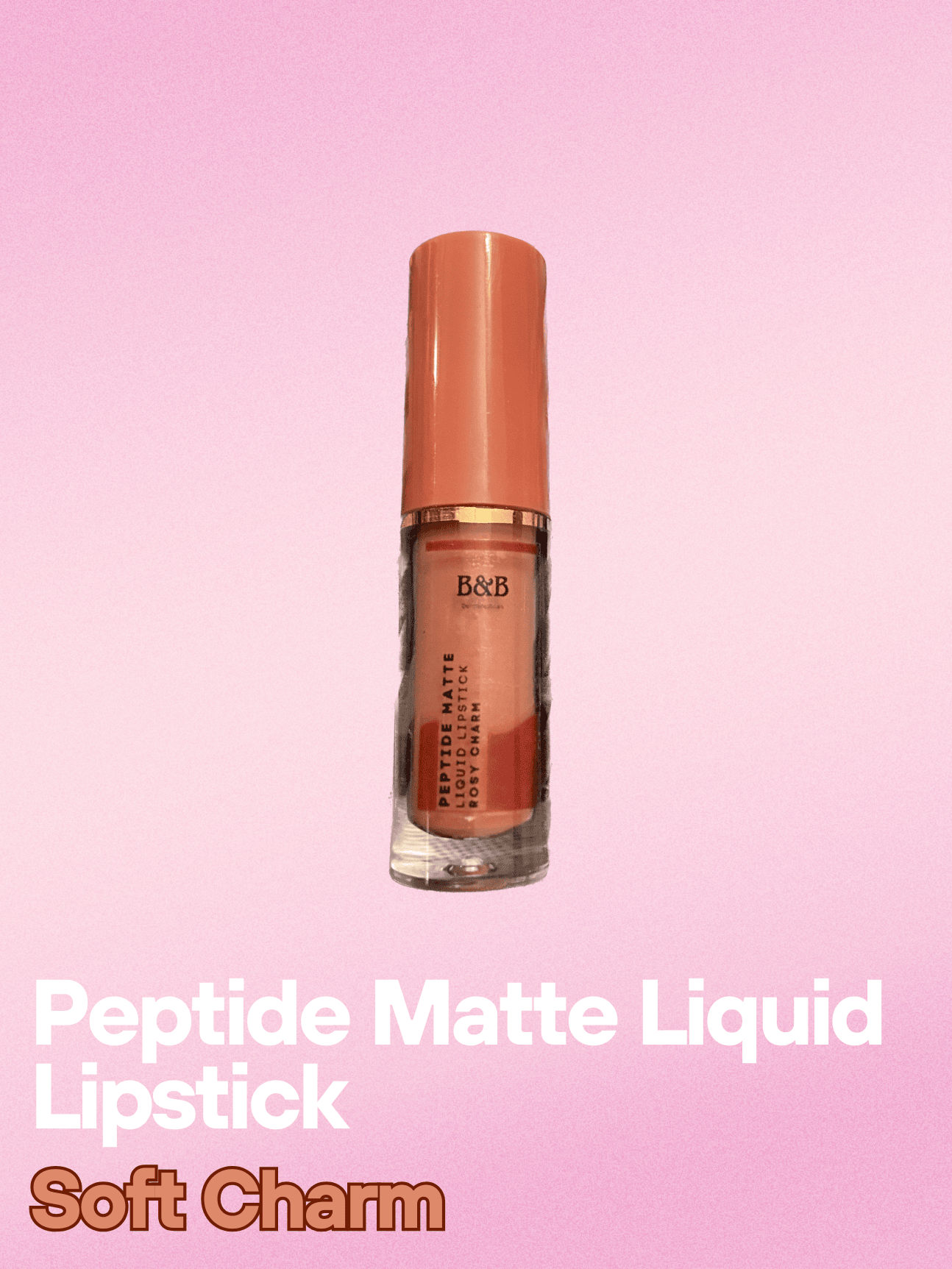 B&B Derma - Rosy Charm Â€â€œ Peptide Matte Liquid Lipstick