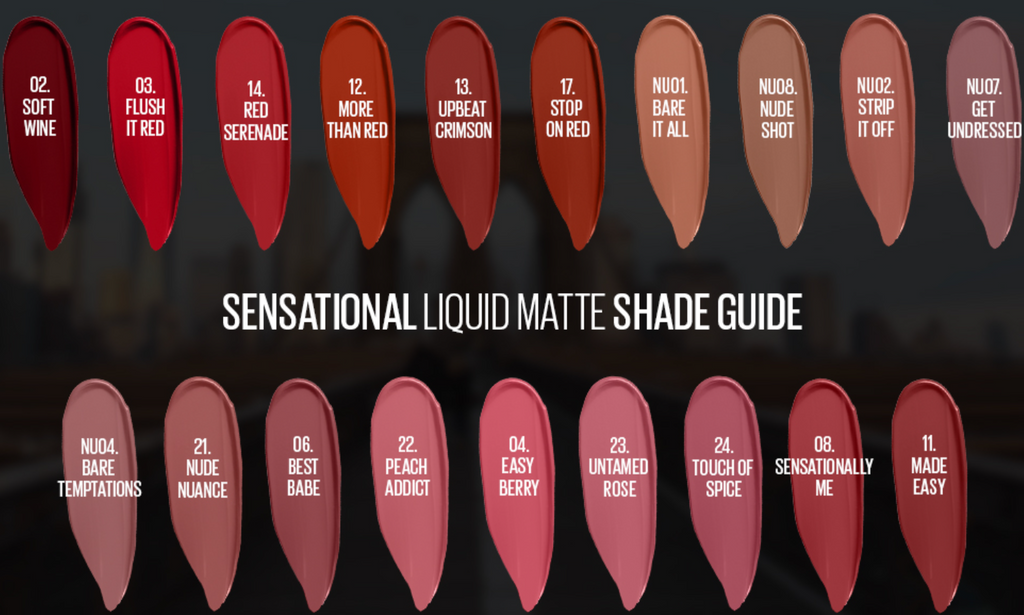 MaybellineÂ NewÂ YorkÂ ColorÂ SensationalÂ LiquidÂ MatteÂ Lipstick