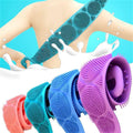 B&B Derma - Silicone Back Scrubber For Shower, Dual-Sided Back Washer Exfoliator Strap For Cleaning, Exfoliating, And Massaging