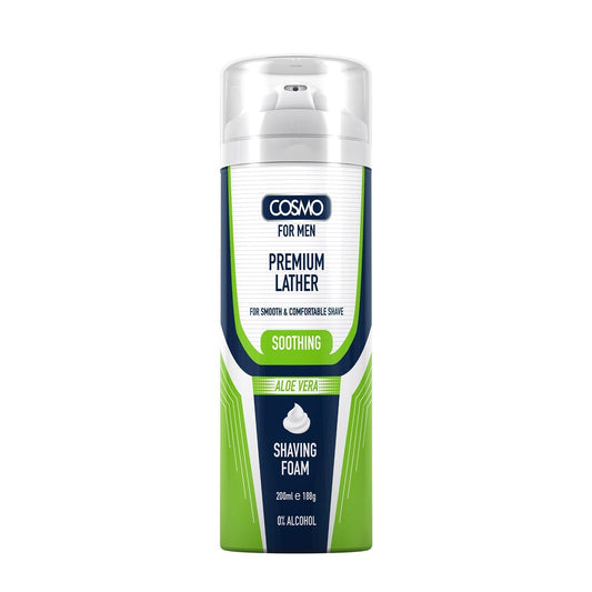 Cosmo Shaving Foam Soothing Aloe Vera 200Ml