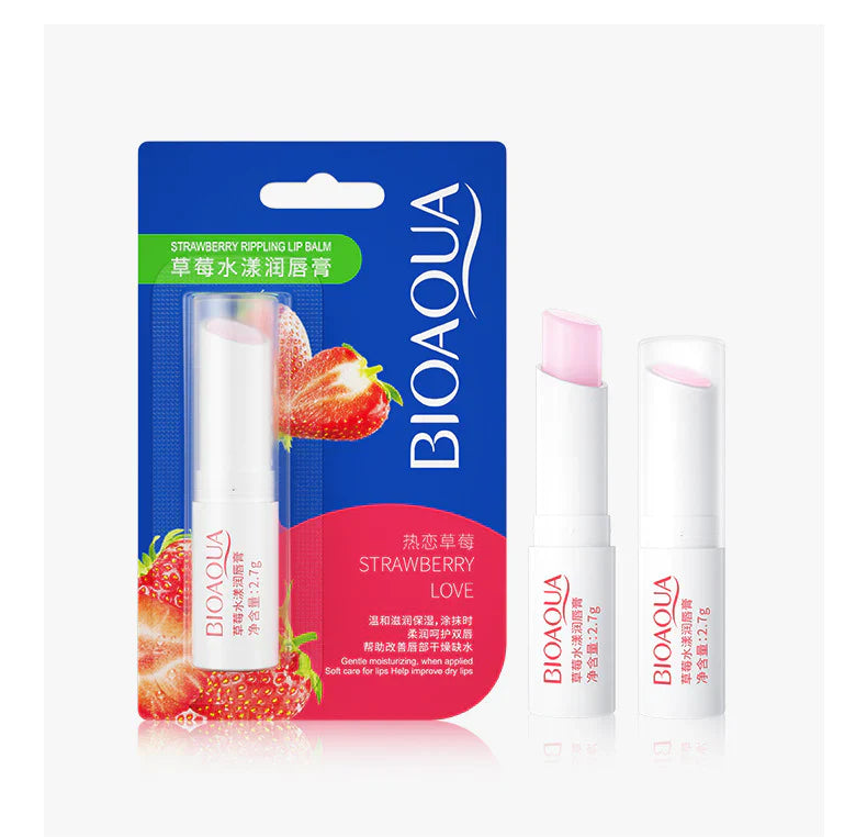 Bio Aqua Lip Balm Moisturizing Strawberry Love