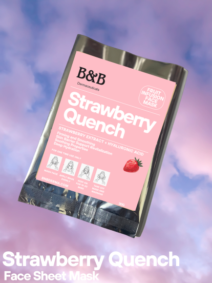 B&B Derma - Strawberry Quench Face Sheet Mask