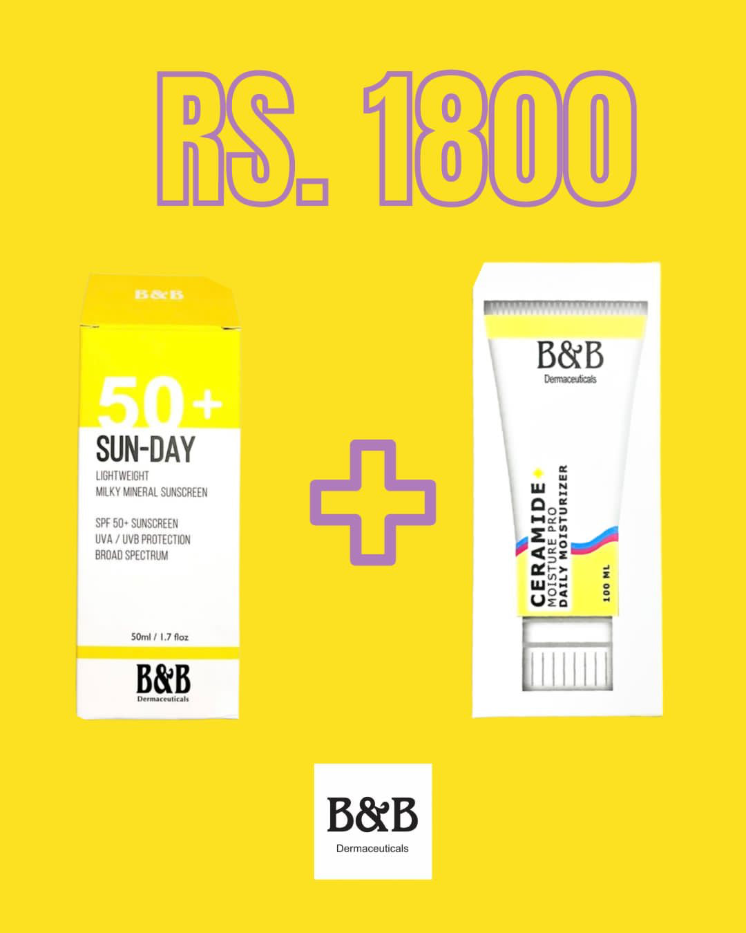 B&B Derma - Sunday Sunscreen + Ceramide Moisture Pro
