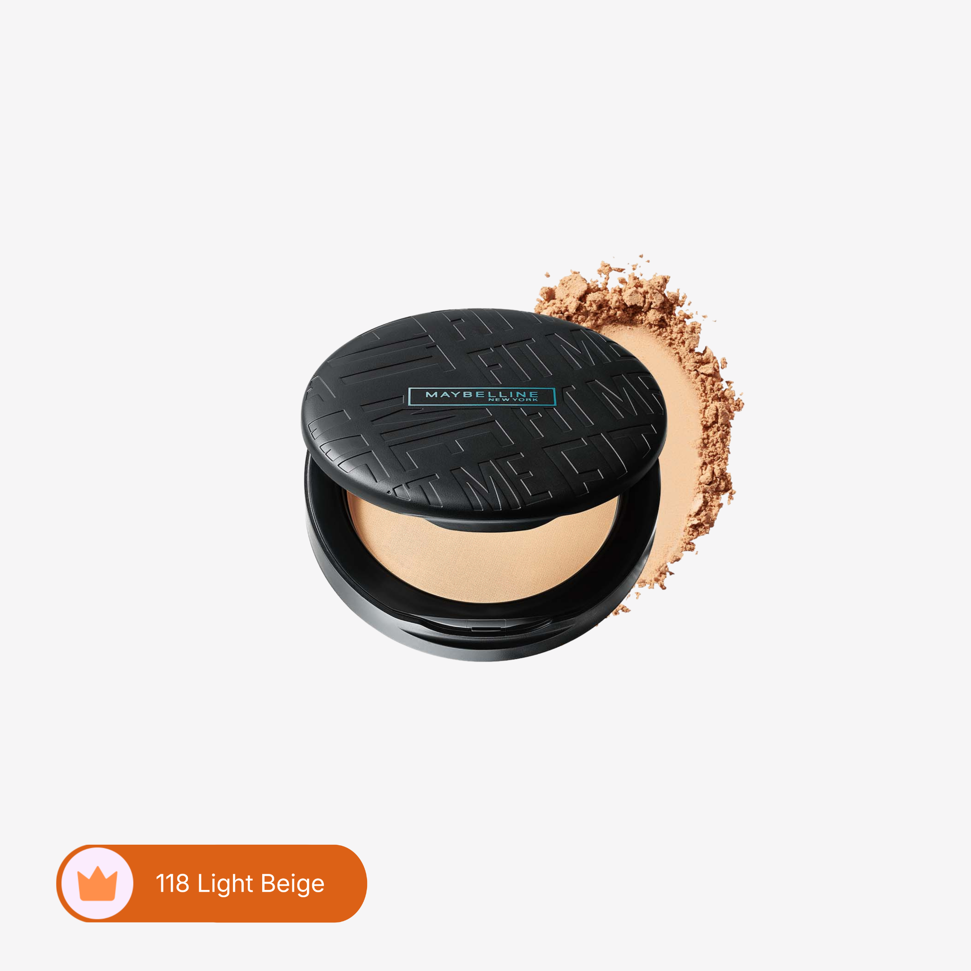 Maybelline New York Fit Me Matte & Poreless Compact Powder - 118 Light Beige