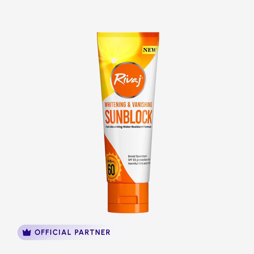 Rivaj - Whitening & Vanishing SPF60 Sunblock - 40Ml