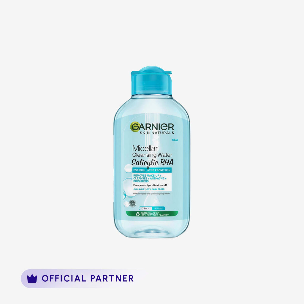 Garnier Salicylic + BHA Micellar Cleansing Water for Acne Prone Skin - 125Ml