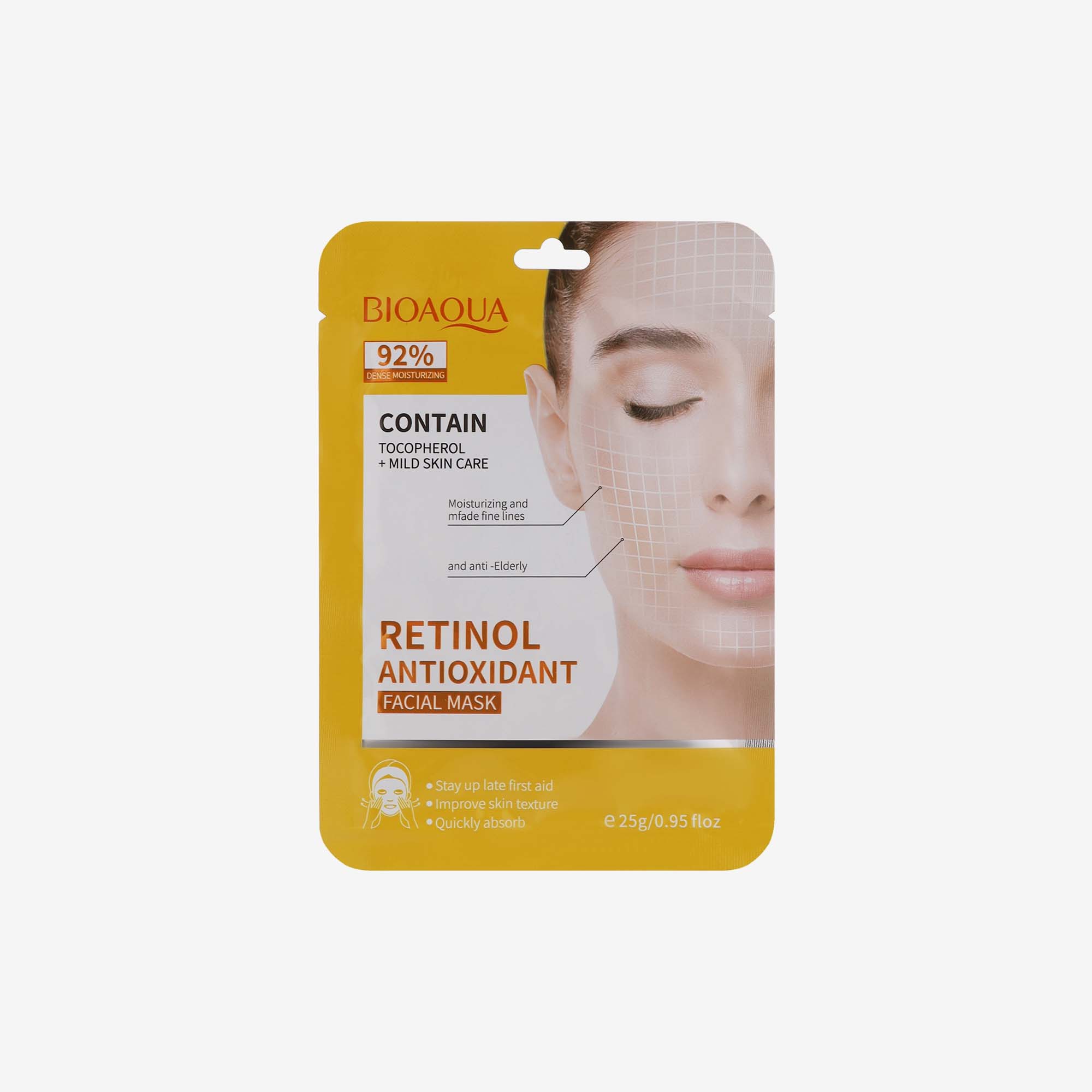 Bioaqua Retinol Antioxidant Face Mask 25G - 1 PC
