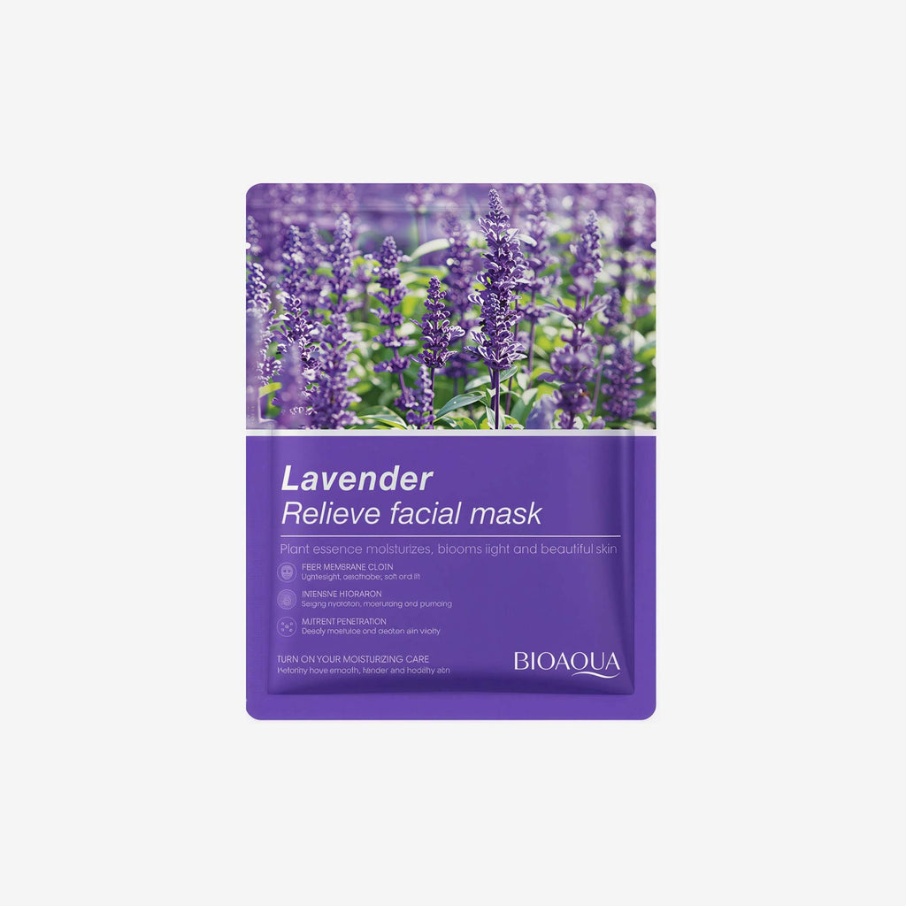 Bioaqua Lavender Relieve Facial Mask 25G - 1 PC