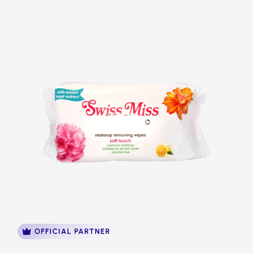 Swiss Miss - Makeup Remover Wipes With Lemon Mint Extract 60 Pcs