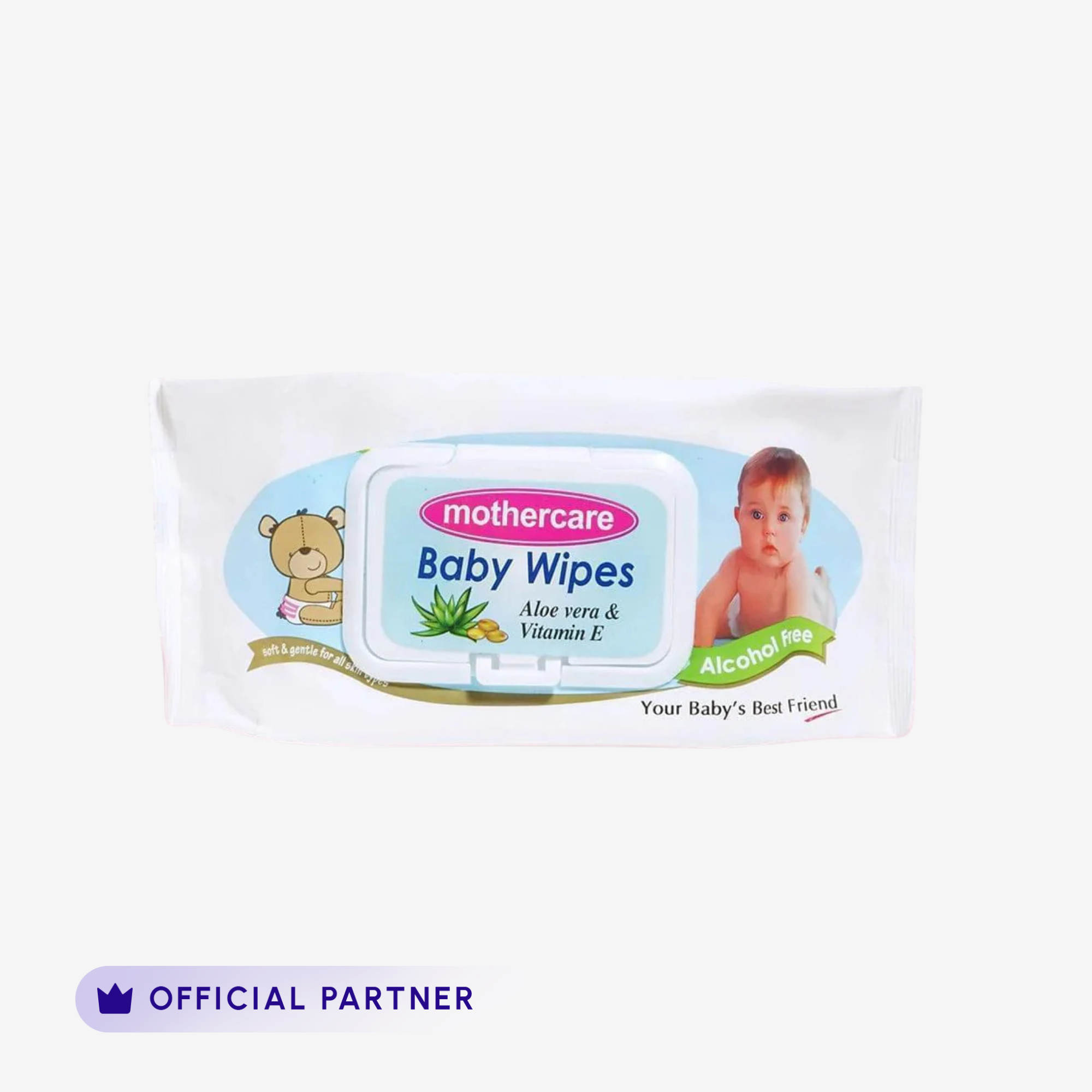 Mothercare - Baby Wipes LID - White