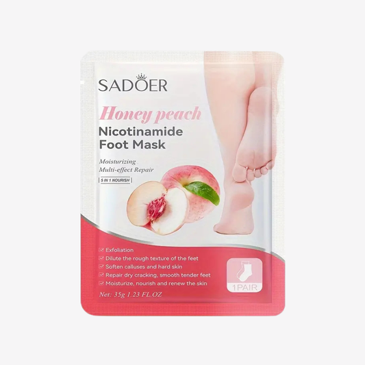 Sadoer - 5 in 1 Honey Peach Nicotinamide Foot Mask 35g