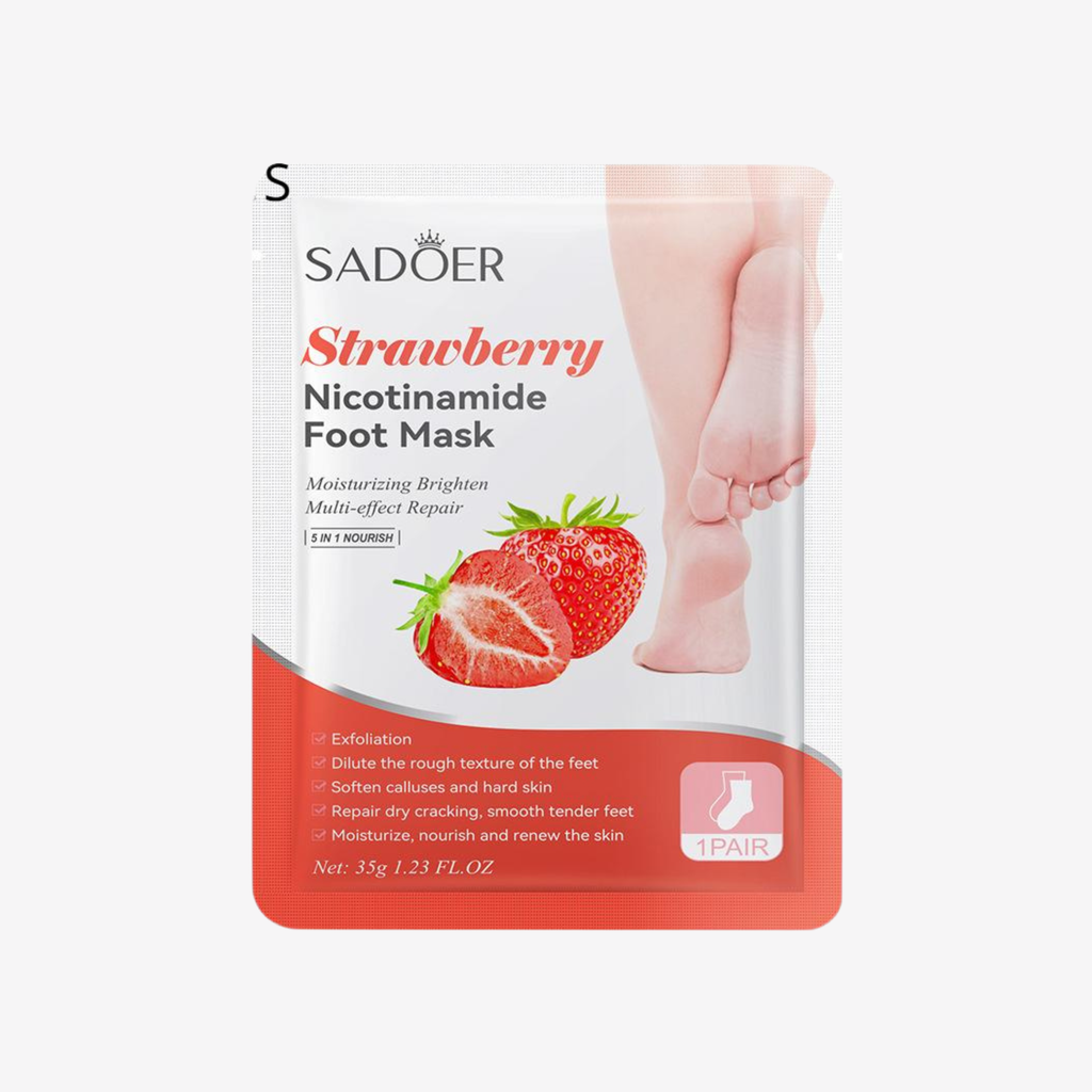 Sadoer - 5 in 1 Strawberry Nicotinamide Foot Mask 35g
