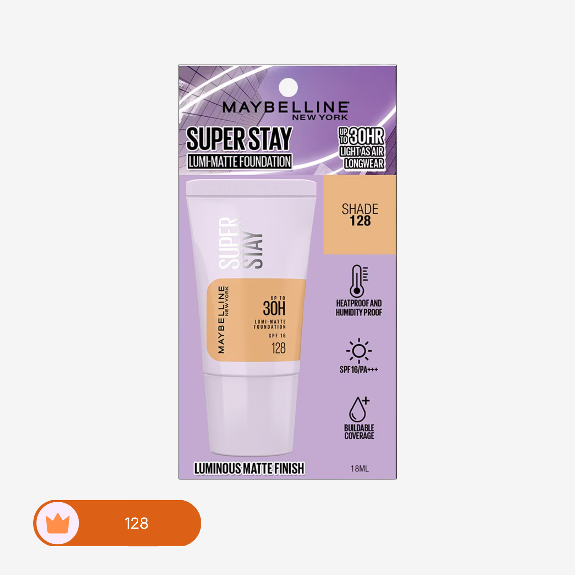 Maybelline - New York Superstay Lumi Matte Liquid Foundation 18ML