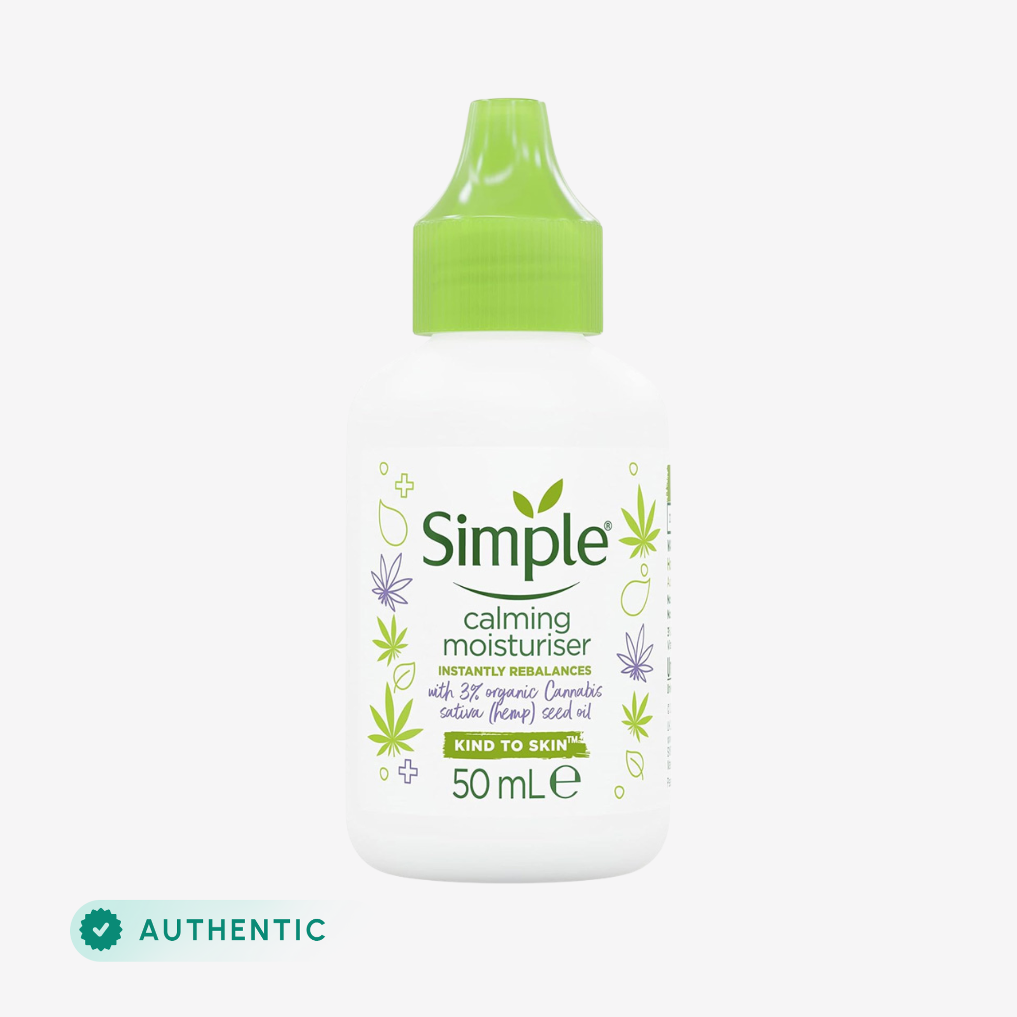 Simple Calming Moisturiser Skin Cream 50Ml