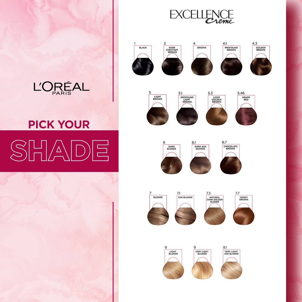L'Oreal Paris Excellence Creme Hair Colour