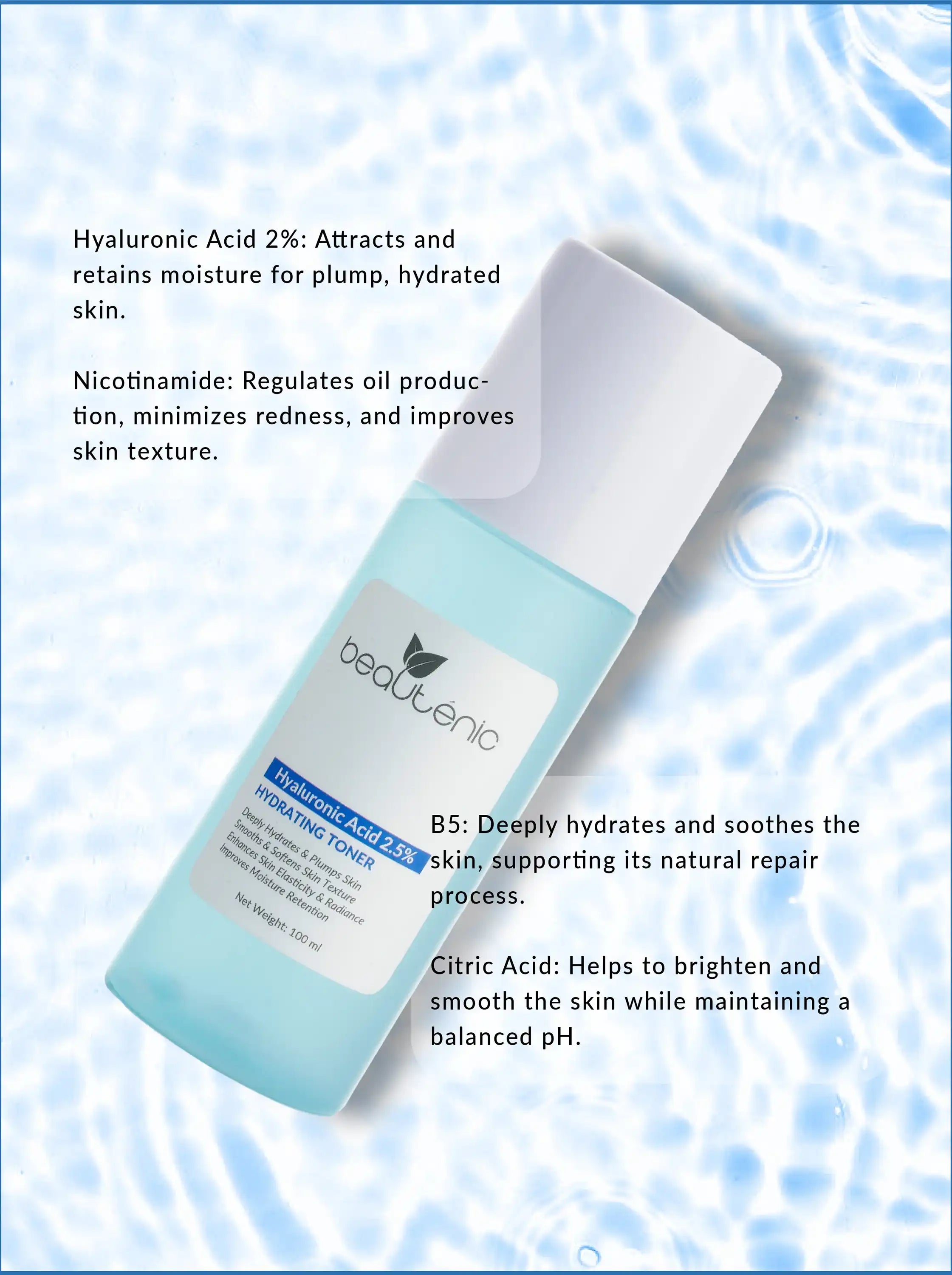 Beautenic - Hyaluronic Acid  Hydrating Toner