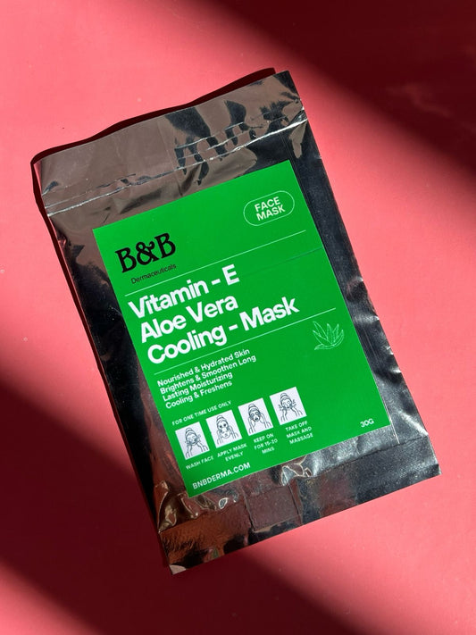 B&B Derma - Vitamin-E Aloe Vera Cooling Sheet Mask