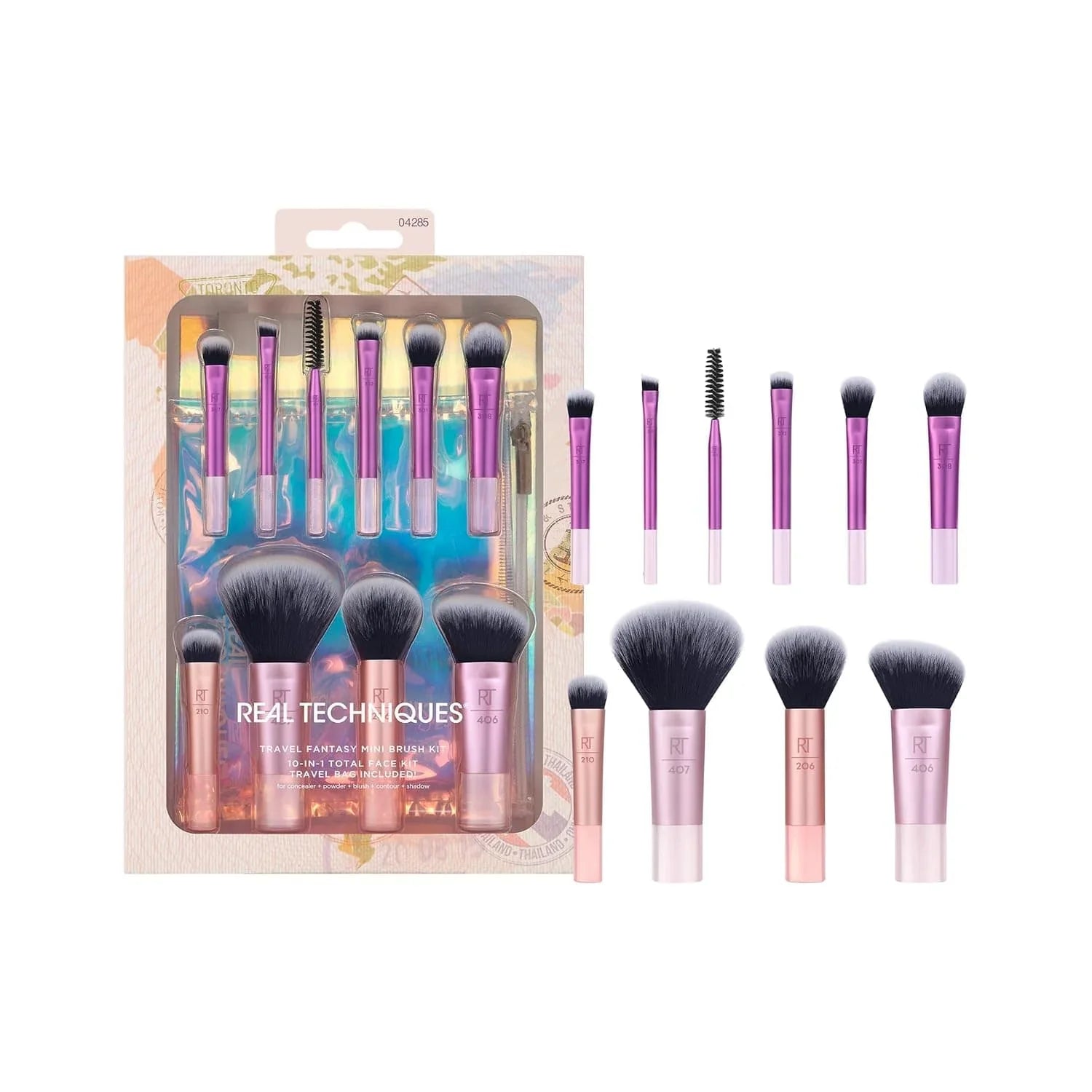 Real Techniques Travel Fantasy Mini Brush Set 10's