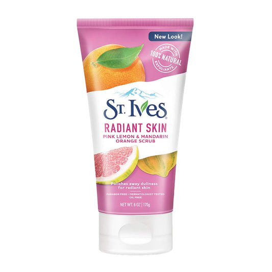 St. Ives -  Face Scrub Radiant Skin Pink Lemon & Mandarin Orange Scrub 6Oz/170G