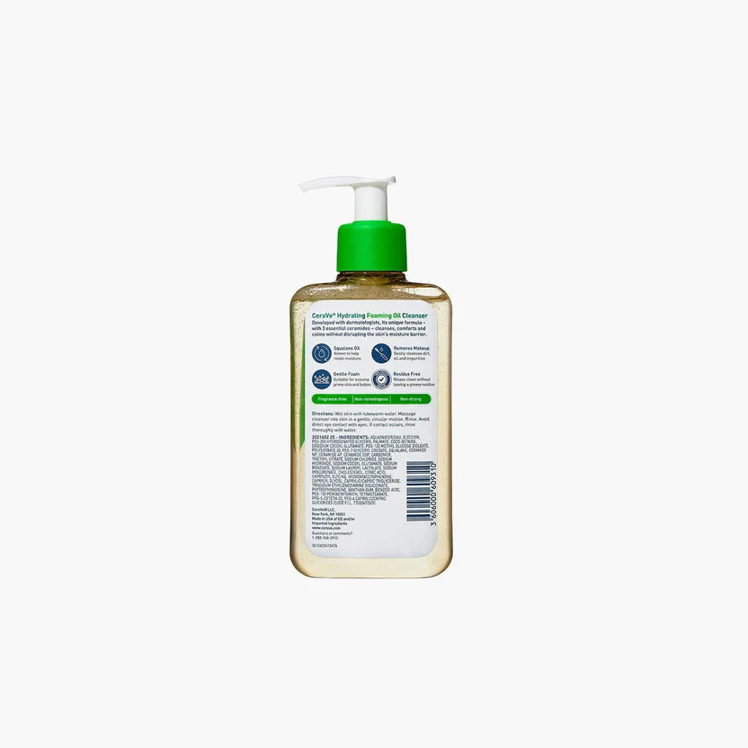 Cerave - Hydrating Foaming Oil Cleanser USA - 237Ml