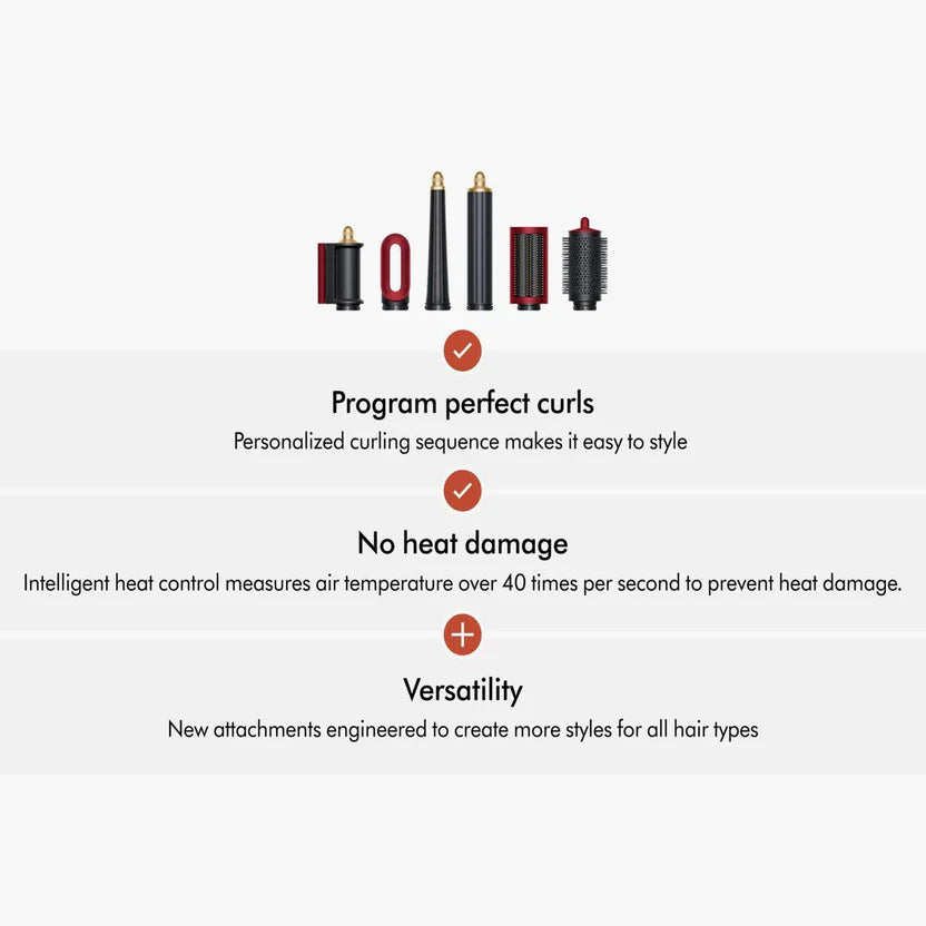 Dyson - Airwrap i.d. Multi-Styler And Dryer Straight + Wavy HS08 Red Velvet