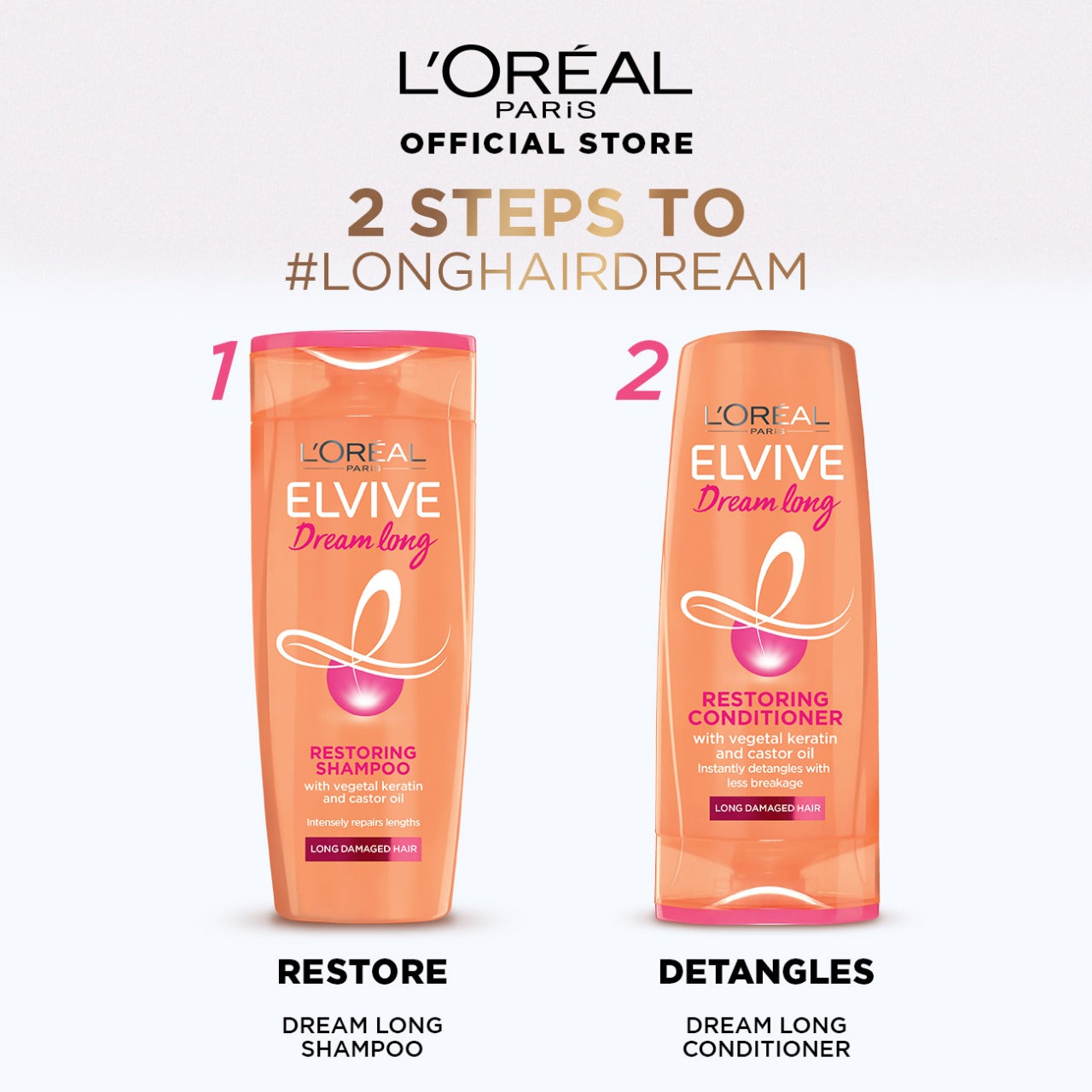 L'Oreal Paris Elvive Dream Long Conditioner 175 Ml - For Longer & Stronger Hair