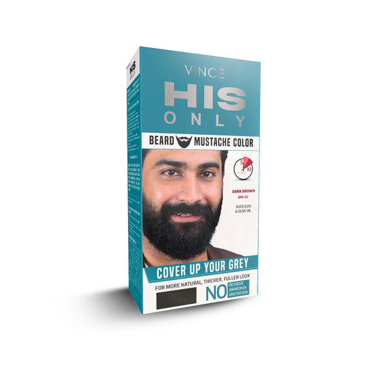 Vince - Dark Brown Beard & Mustache Color (BM-03)