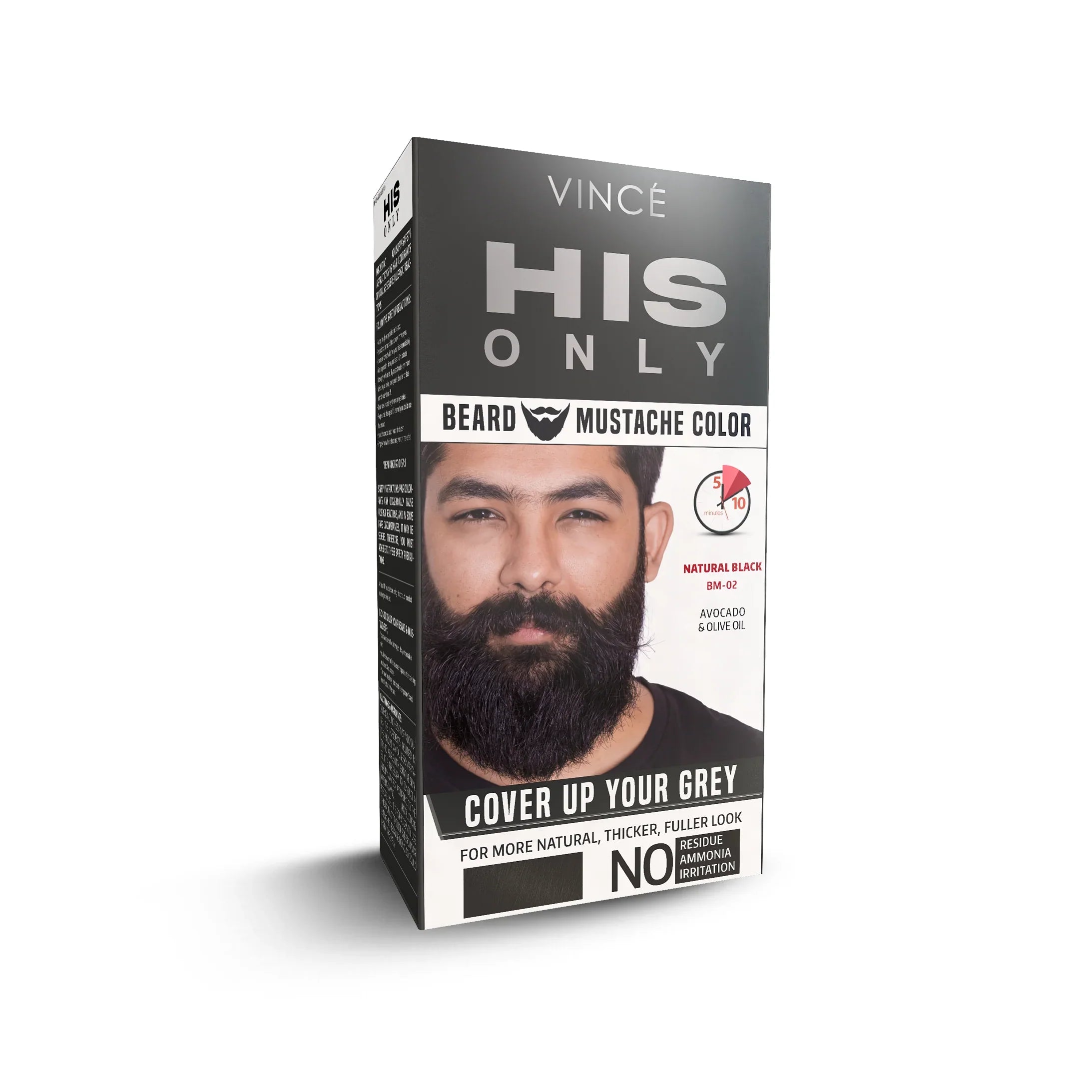 Vince - Natural Black Beard & Mustache Color (BM-02)