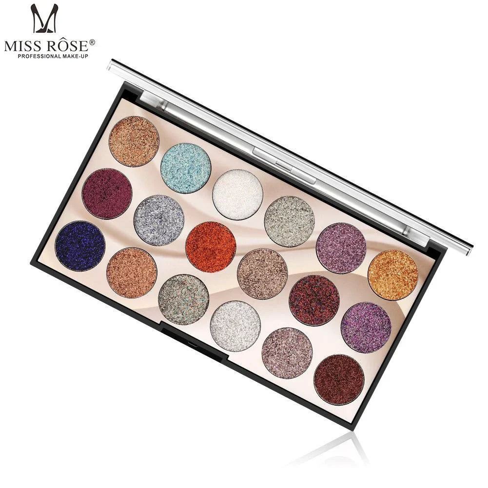 Miss Rose 18 Color Glitter Eyeshadow 18G