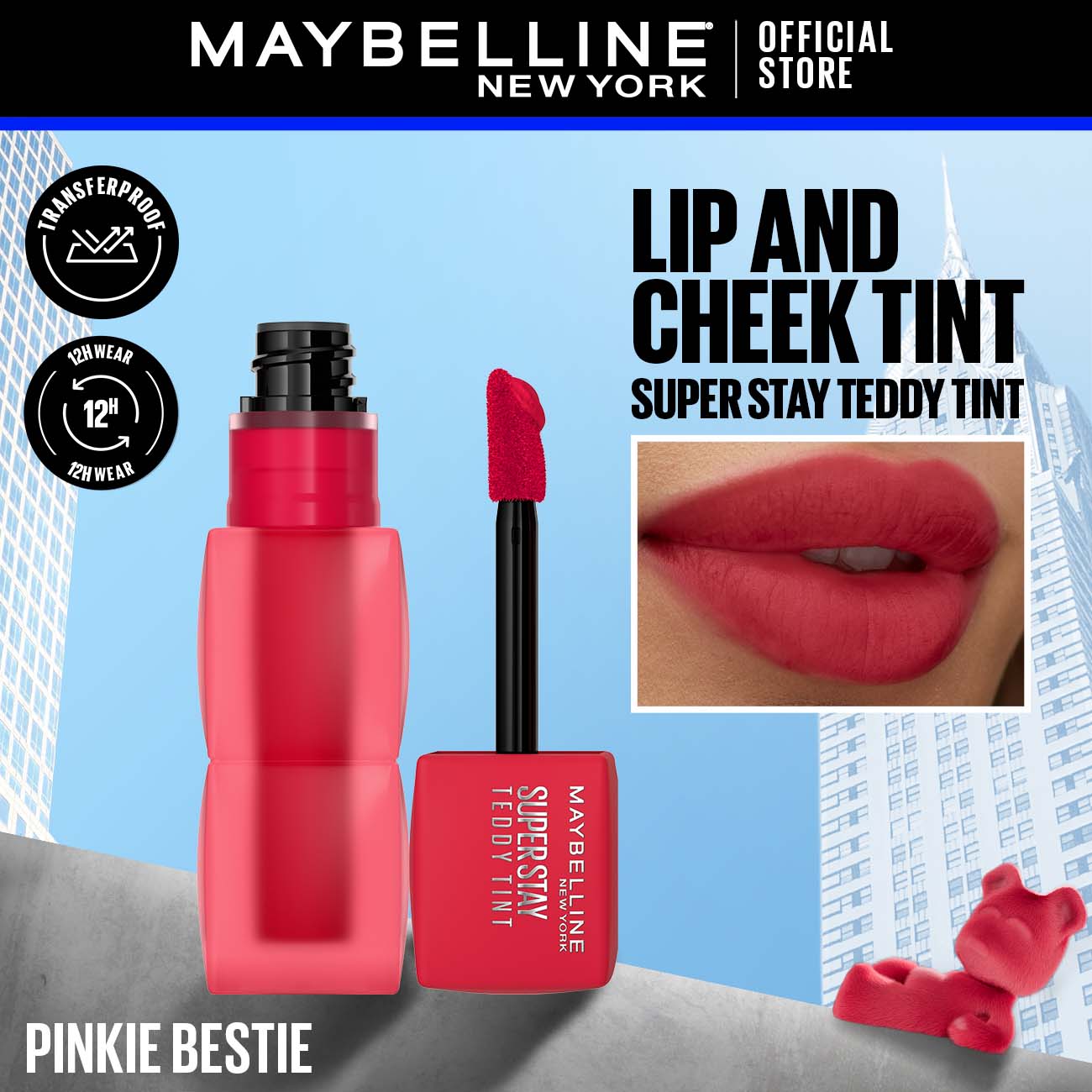 Maybelline New York's Super Stay Teddy Tints The 12-Hour Liquid Lip Tint!