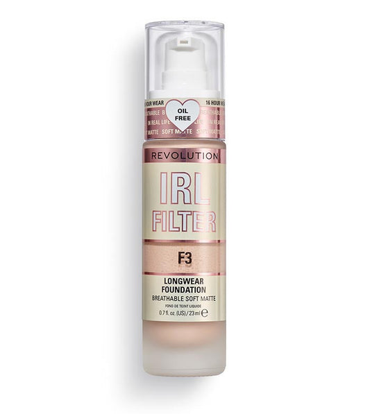 Makeup Revolution IRL Filter Longwear Foundation F3