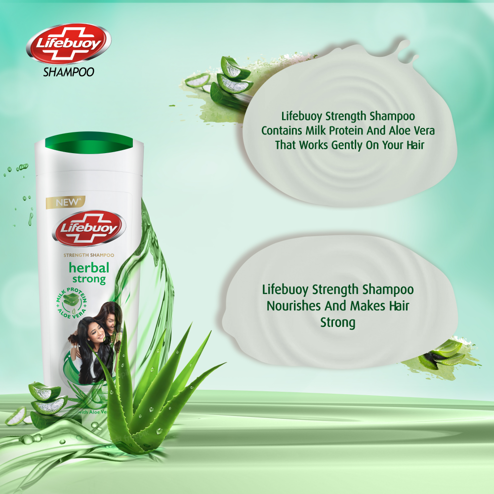 Lifebuoy Shampoo Herbal Strong 175Ml
