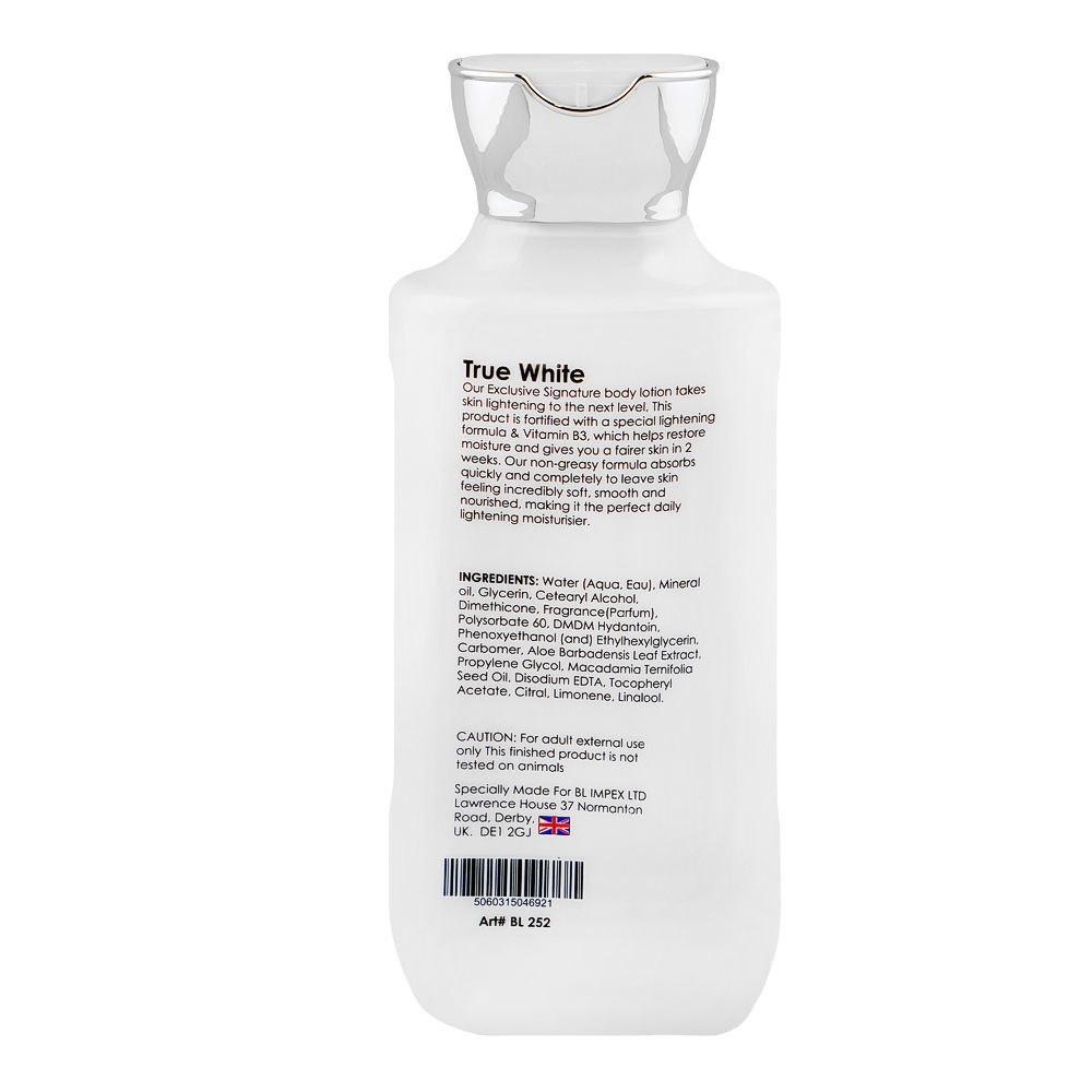 Body Luxuries - True White Lotion