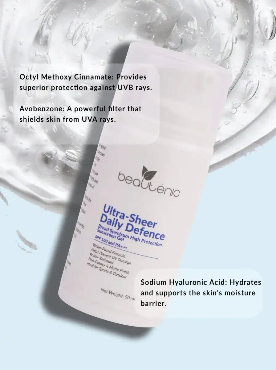 Beautenic - Ultra Sheer Daily Defence High Protection Sunscreen SPF 100, PA+++