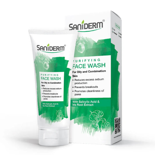 Saniderm Purifying Face Wash With Iris Root Extracts 90 ml